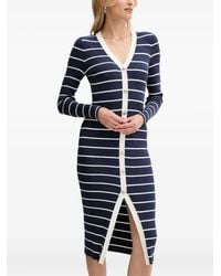 Guess - Striped Button-Front Dress - Lyst