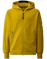 C.P. Company - Logo-Appliqué Zip-Up Hoodie - Lyst