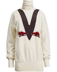KHAITE - Esmal Jacquard-Knit Cashmere Jumper - Lyst