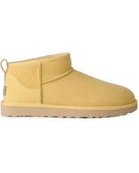 UGG - Classic Ultra Mini Suede Slip-On Boots - Lyst