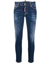 DSquared² Cropped Jeans - Blauw