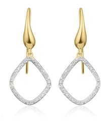 Monica Vinader - Riva Kite Diamond Earrings - Lyst