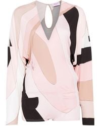 PUCCI - Abstract-Print Jumpsuit - Lyst