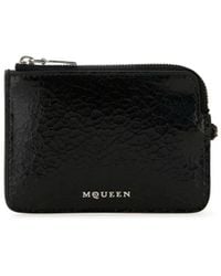 McQueen - Leather Zip Card Holder - Lyst
