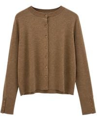 Yigal Azrouël - Essential Crew-Neck Cardigan - Lyst