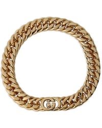 Gucci - Interlocking-Chain G-Motif Necklace - Lyst