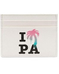 Palm Angels - I Love Pa Leather Cardholder - Lyst