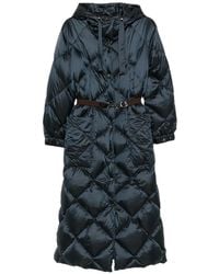 Max Mara - Long Puffer Hooded Coat - Lyst