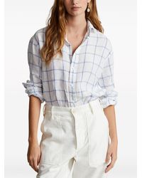 Polo Ralph Lauren - Plaid Two-tone Linen Shirt - Lyst
