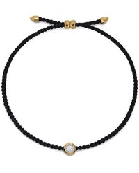 Monica Vinader - Bead Solitaire Diamond Bracelet - Lyst