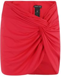 FEDERICA TOSI - Minifalda con frontal fruncido - Lyst