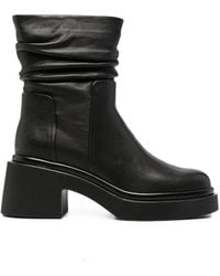 Bruno Premi - Ruched Platform Boots - Lyst