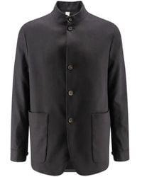 Hevò - Mandarin-Collar Button-Up Jacket - Lyst