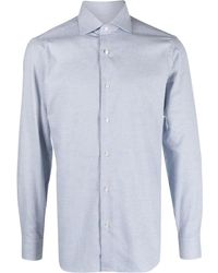 Barba Napoli - Checked Long-Sleeve Shirt - Lyst