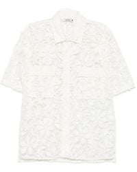 Jonathan Simkhai - Floral-Lace Short-Sleeve Shirt - Lyst