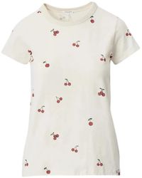 Rag & Bone - Cherry-Print T-Shirt - Lyst