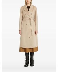 Marella - Double-Breasted Belted Coat - Lyst