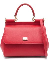 Dolce & Gabbana - Handtasche Aus Leder - Lyst
