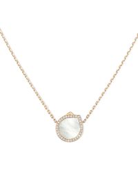 Repossi - Collar Antifer En Oro De 18 Ct Con Diamantes Y Perlas - Lyst