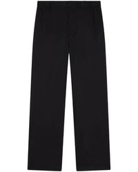 ARMANI EXCHANGE - Elasticated-Waist Wide-Leg Trousers - Lyst