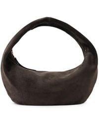 KHAITE - Olivia Suede Top-Handle Shoulder Bag - Lyst