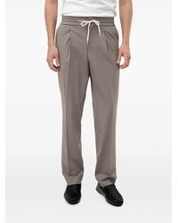 HUGO - Drawstring Pleated Trousers - Lyst
