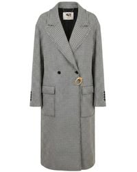 Ports 1961 - Houndstooth-Pattern Double-Breasted Coat - Lyst