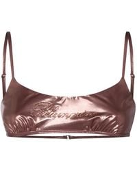 Blumarine - Logo-Detail Bikini Top - Lyst