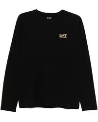 EA7 - Logo-Print T-Shirt - Lyst
