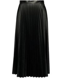 MM6 by Maison Martin Margiela - Pleated Midi Skirt - Lyst