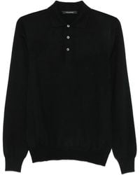 Tagliatore - Poloshirt Met Lange Mouwen - Lyst