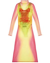 DIESEL - Remaster Capsule D-Afnic Midi-Jurk - Lyst