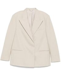Magda Butrym - Wollen Blazer Met Puntige Revers - Lyst