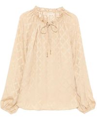 Michael Kors - Monogram Blouse - Lyst