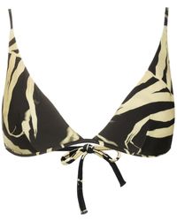 Lenny Niemeyer - Abstract-Print Triangle Bikini Top - Lyst