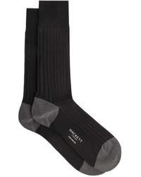 Hackett - Ribbed Mercerised Cotton Socks - Lyst
