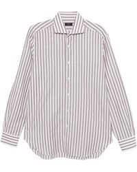 Barba Napoli - Striped Long-Sleeve Shirt - Lyst
