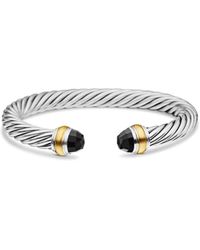David Yurman - 14Kt And Sterling Classic Cable Bracelet (7Mm) - Lyst