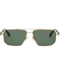 Philipp Plein - Geometric-Frame Logo-Plaque Sunglasses - Lyst