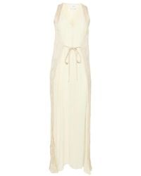 Alysi - V-Neck Tied Maxi Dress - Lyst