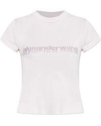 Alexander Wang - Hotfix-Graphic T-Shirt - Lyst