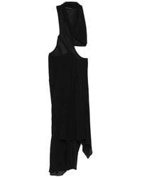 Yehuafan - Cut-Out Asymmetric Dress - Lyst