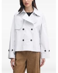 Save The Duck - Double-Breasted Cropped Jacket - Lyst