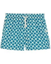 GASSA D'AMANTE - Geometric-Print Drawstring Swim Shorts - Lyst