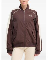 PUMA - T7 Logo-Embroidered Panelled Jacket - Lyst