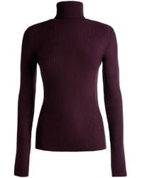 Bally - Roll-Neck Ribbed-Knit Jumper - Lyst