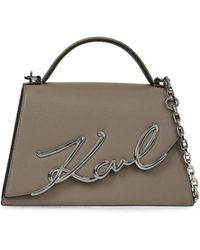 KARL LAGERFELD - Medium K/Signature Crossbody Bag - Lyst