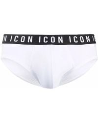 DSquared² - Icon Waistband Briefs - Lyst