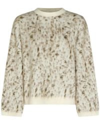 Brunello Cucinelli - Leopard-Print Mohair-Blend Sweater - Lyst