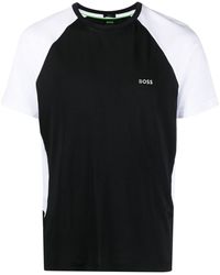 BOSS - Logo-print Short-sleeve T-shirt - Lyst